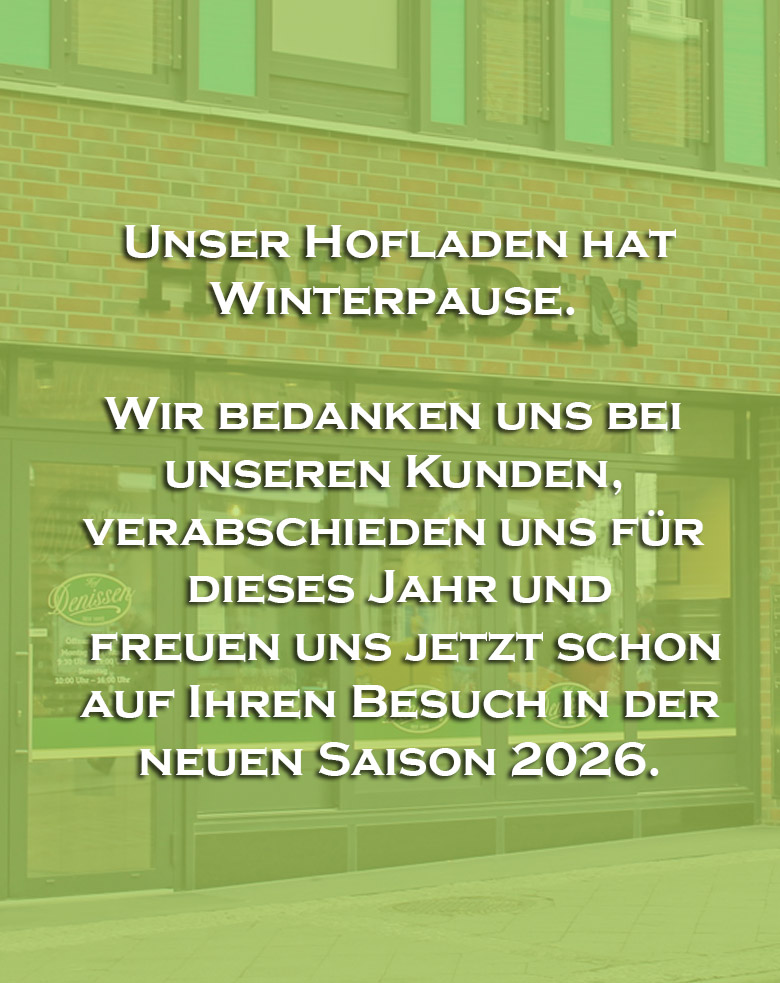 Hofladen geschlossen